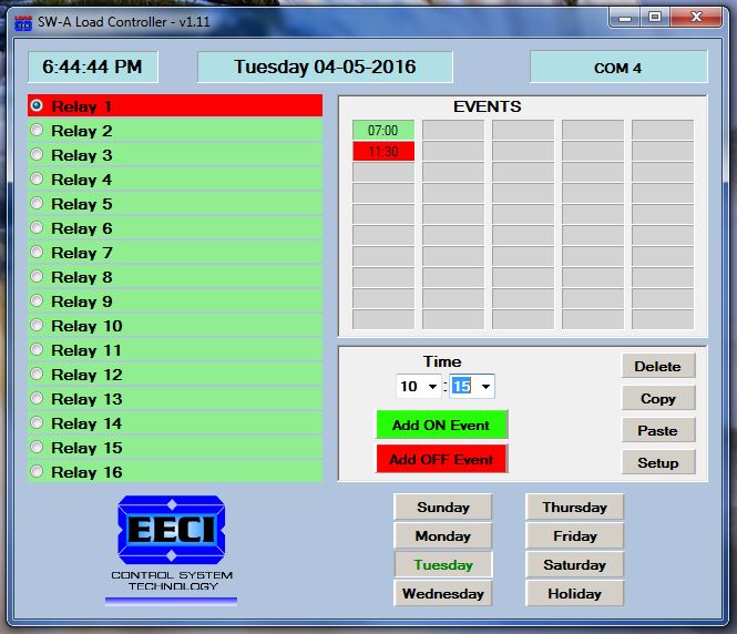 SW-A Load Control Software